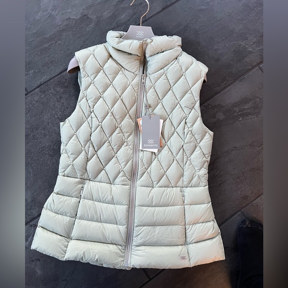 SOIA & KYO NEW SAGE DOWN VEST SIZE SMALL PETITE - Picture 3 of 4